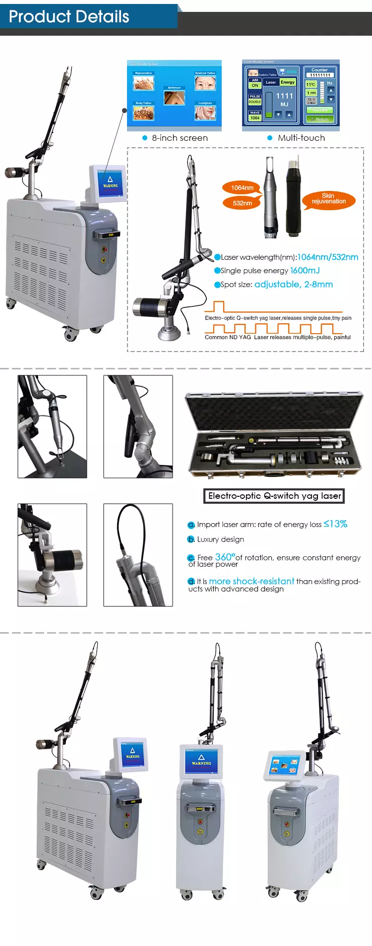 Q-Switch ND YAG Pigmented Lesions Removal System