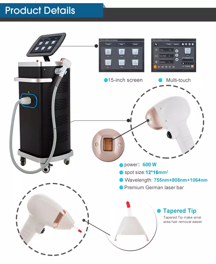Diode Laser Hair Removal Machine for Beauty Salon Diode Laser Hair Removal Machine for Beauty Salon
