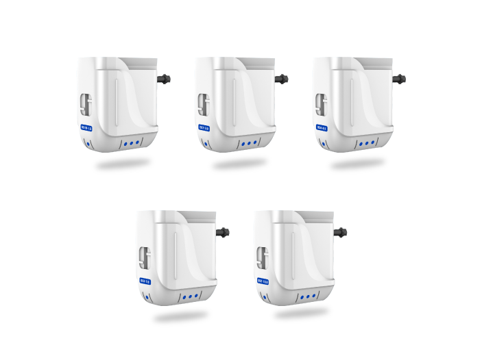 5 Interchangeable Cartridges (1.5mm–13mm)